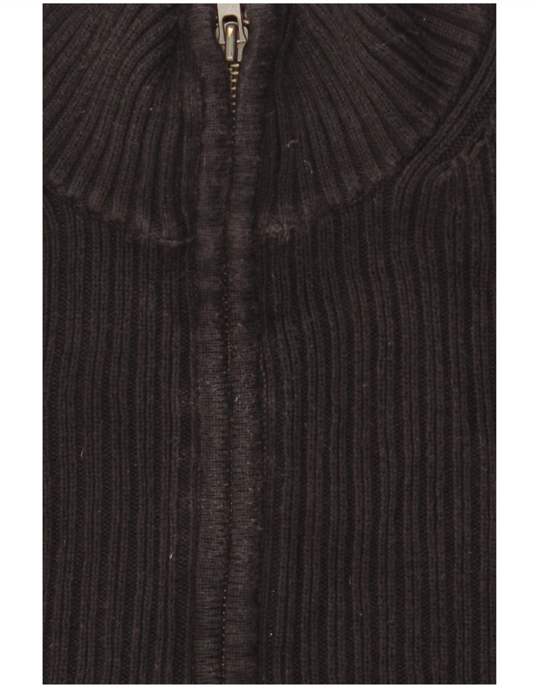 Calvin Klein Uomo Maglione con zip sul collo Maglione grande in cotone nero