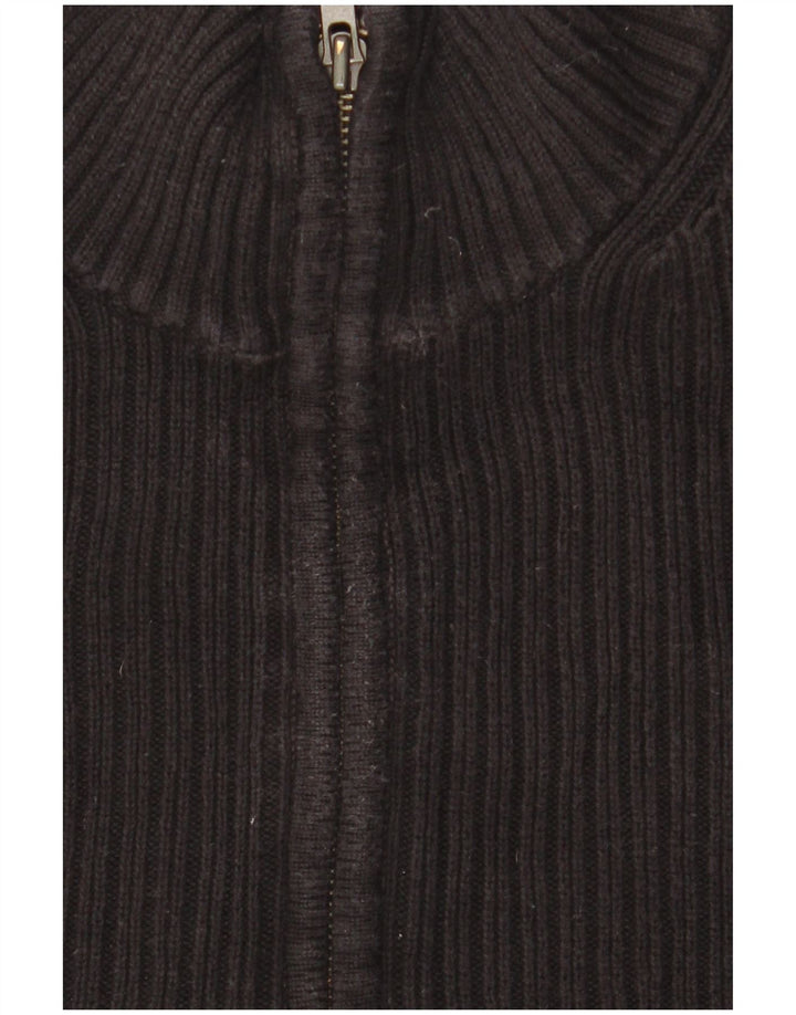 Calvin Klein Uomo Maglione con zip sul collo Maglione grande in cotone nero