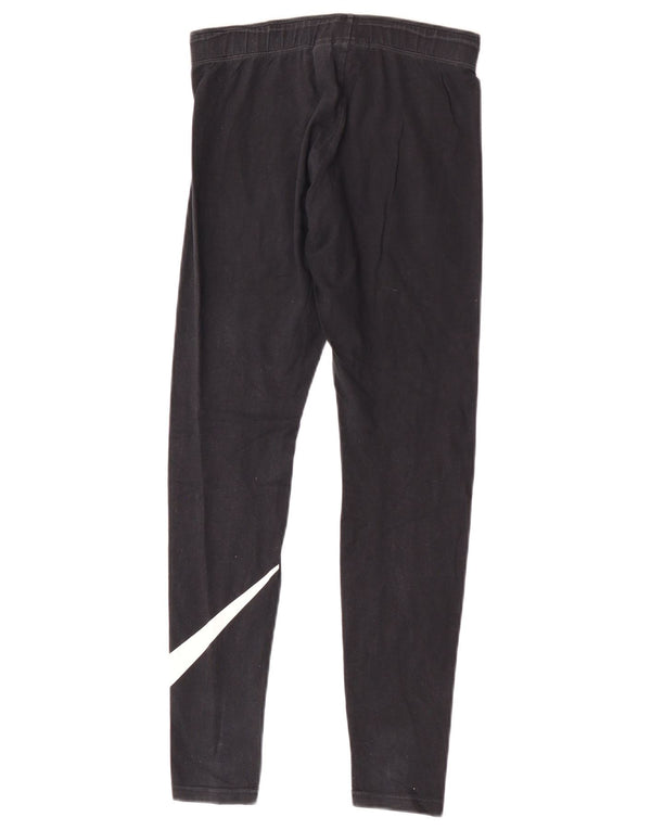 Leggings grafici da donna Nike UK 10 piccoli cotone nero