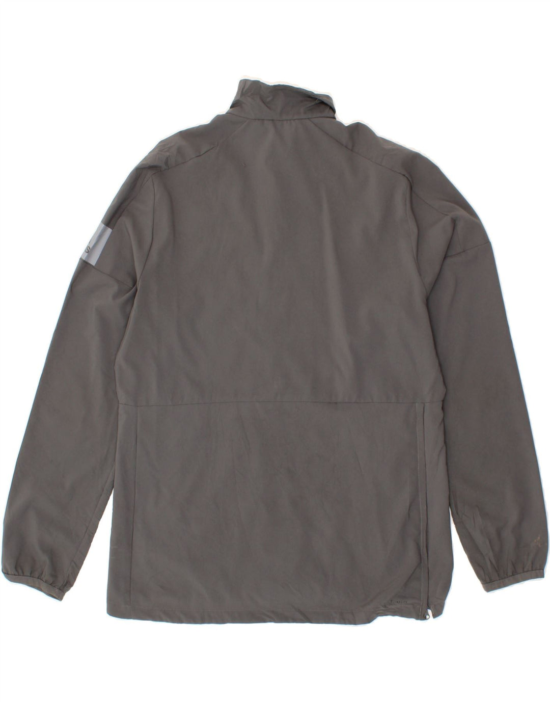 ADIDAS Womens Zip Neck Pullover Tracksuit Top UK 8/10 Small Grey Polyester Vintage Adidas and Second-Hand Adidas from Messina Hembry 