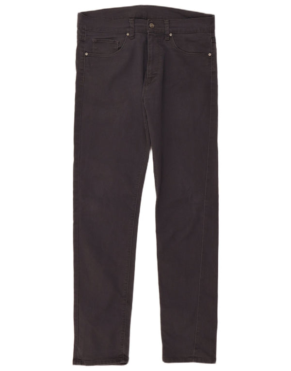 Pantaloni casual slim da uomo CARHARTT W33 L32 in cotone blu navy