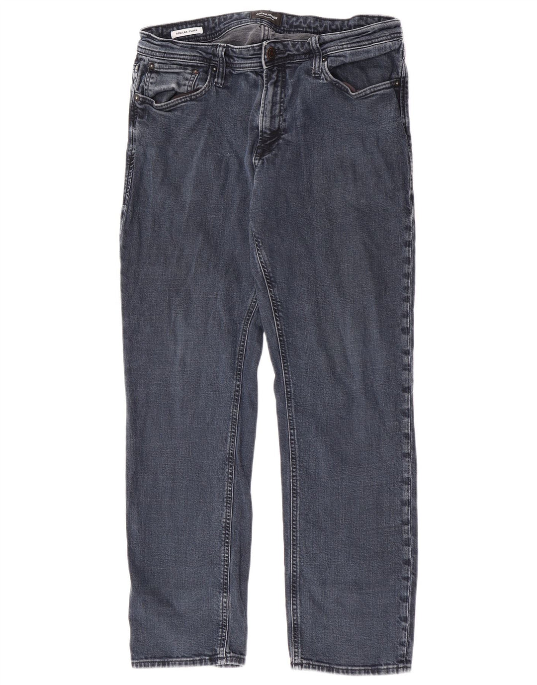 Jeans dritti regolari da uomo Jack & Jones Clark W34 L29 cotone blu