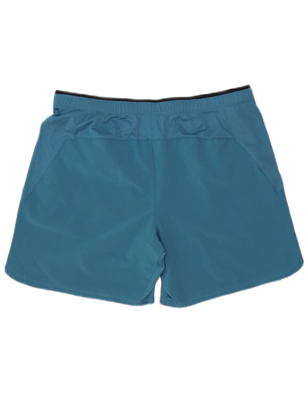 Pantaloncini sportivi Reebok da uomo grandi in poliestere blu