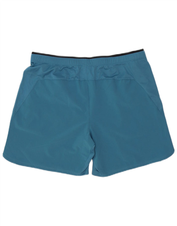 Pantaloncini sportivi Reebok da uomo grandi in poliestere blu