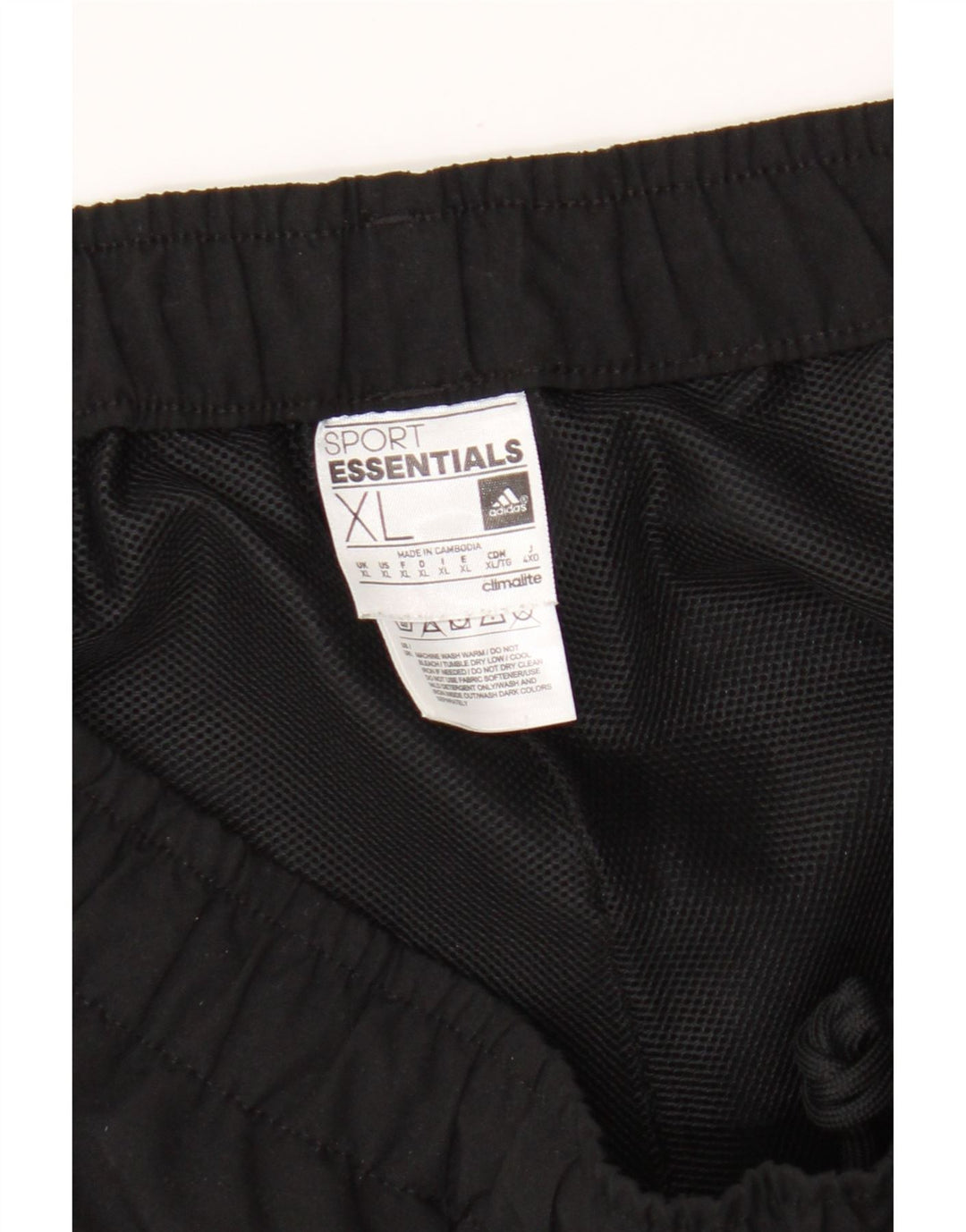 Pantaloncini sportivi Adidas Climalite da uomo XL poliestere nero
