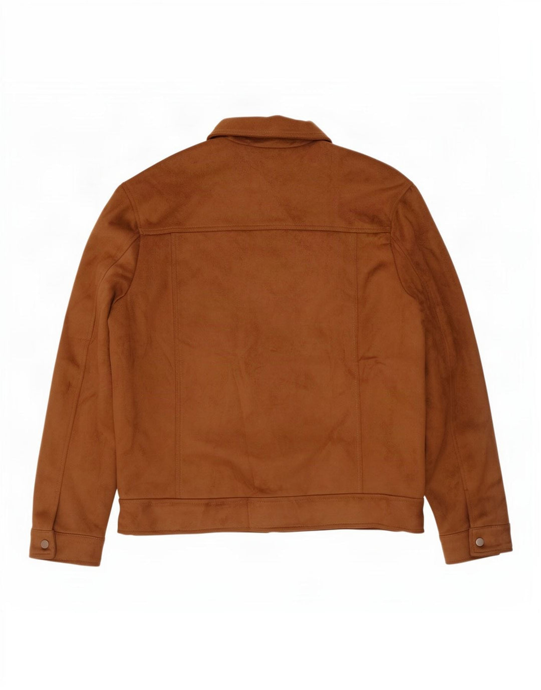 Giubbotto bomber da uomo Zara in finta pelle scamosciata UK 42 XL Poliestere beige