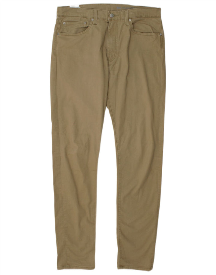 LEVI'S Pantaloni casual affusolati slim 512 da uomo W34 L36 in cotone beige
