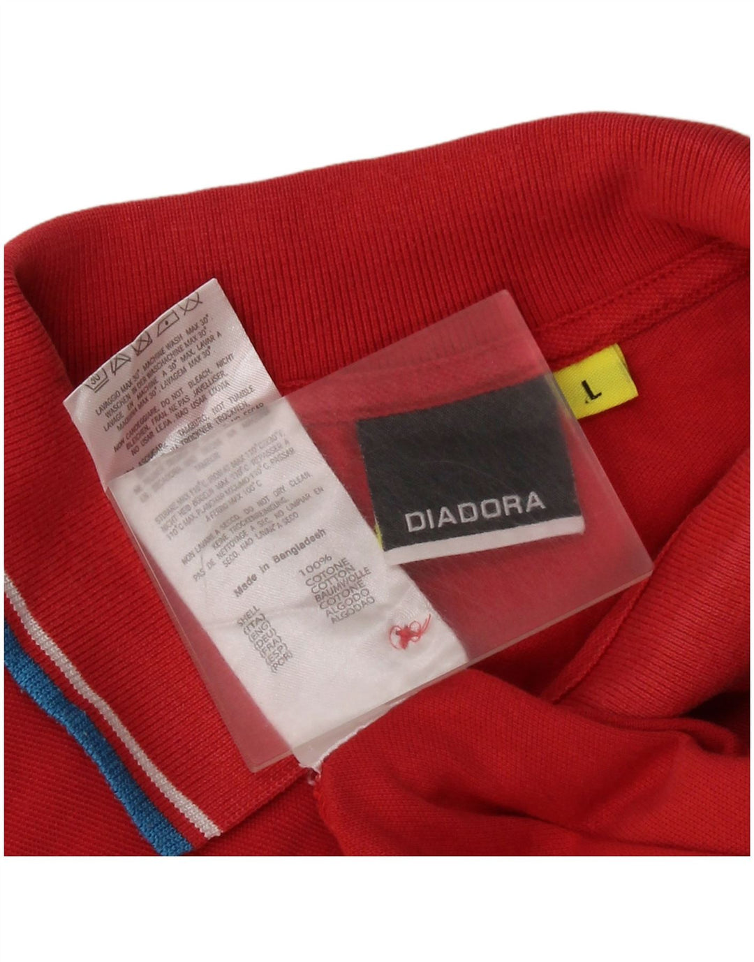 Polo DIADORA Uomo Large Rossa in Cotone