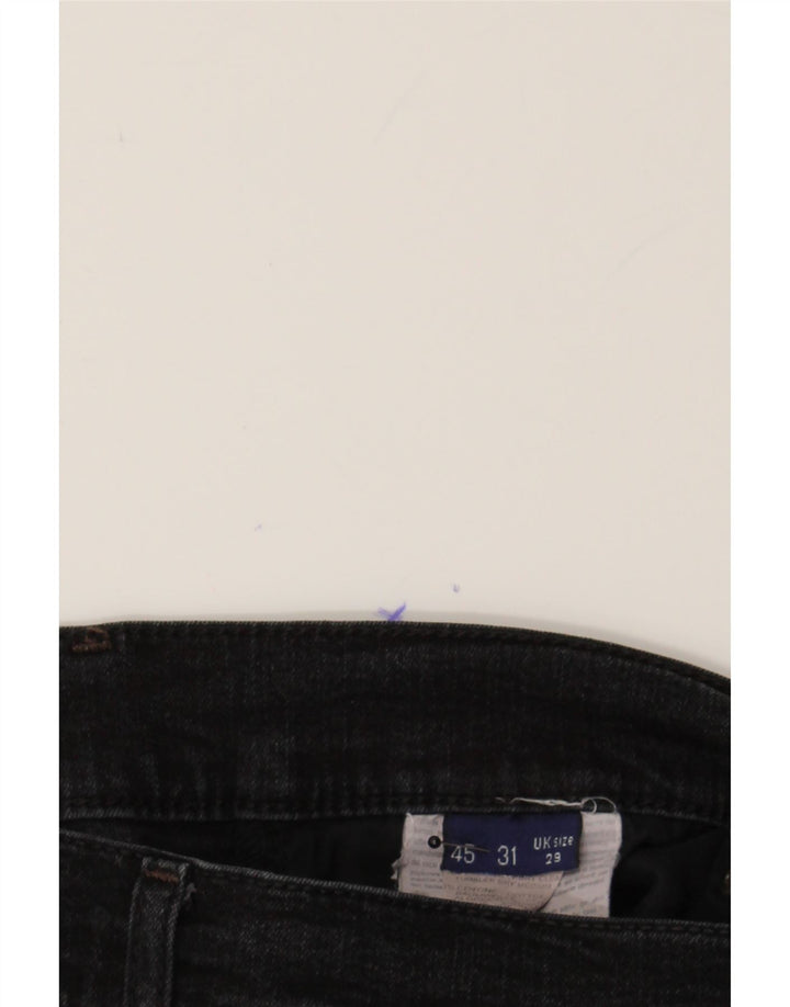 TRUSSARDI Womens Straight Jeans W29 L31 Black Cotton Vintage Trussardi and Second-Hand Trussardi from Messina Hembry 
