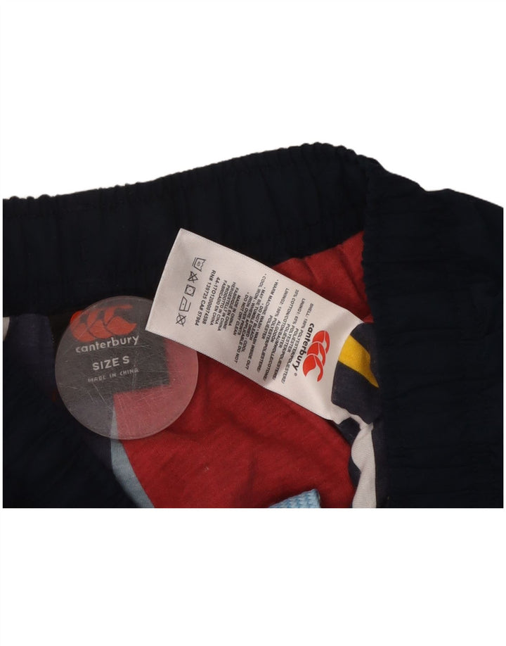 Pantaloni da tuta con grafica da uomo CANTERBURY piccoli in poliestere blu navy