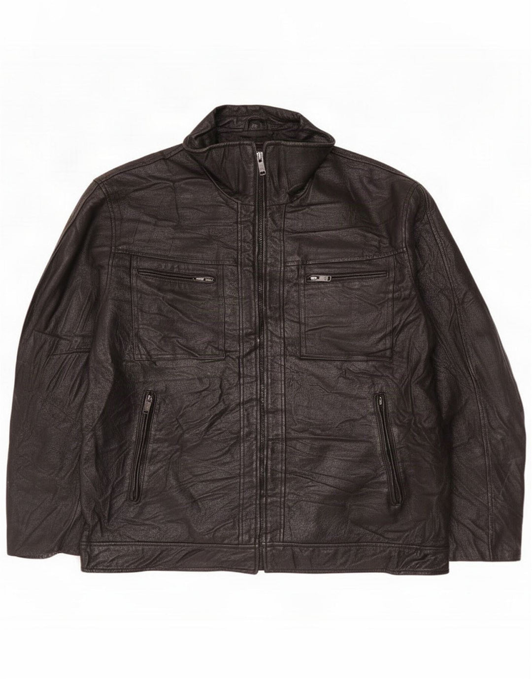 Canda Giacca in pelle da uomo UK 44 2XL Nero