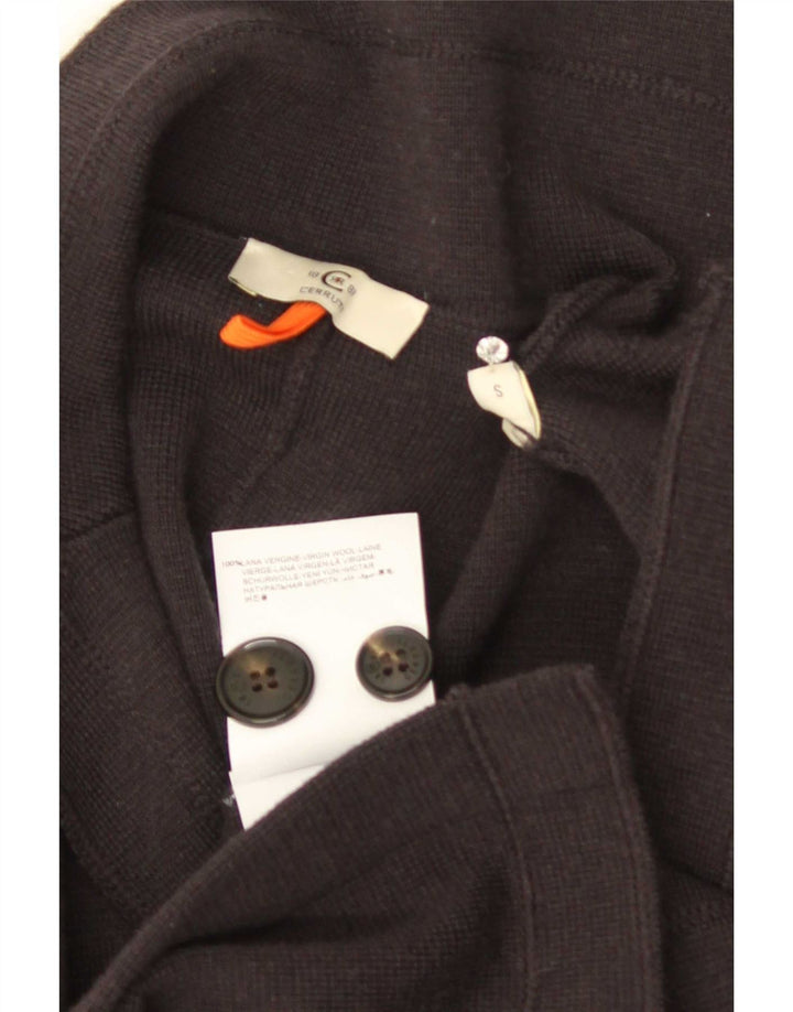 Giacca blazer da uomo a 3 bottoni in maglia Cerruti 1881 piccola in lana grigia