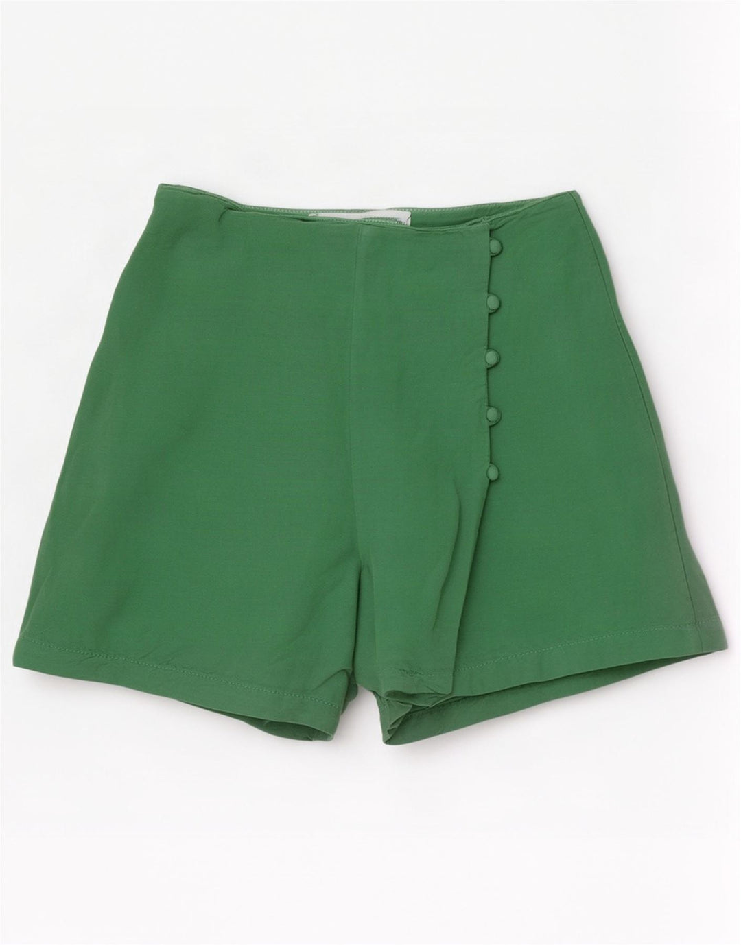 Pantaloncini casual da donna Zara piccoli W26 lino verde