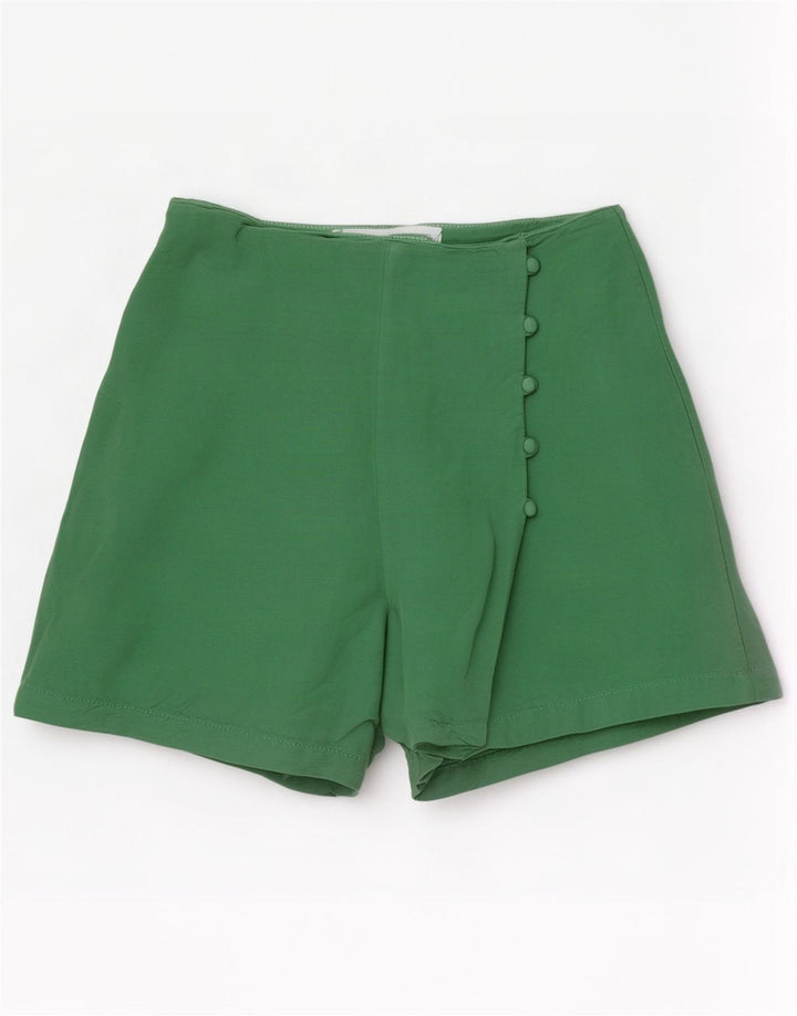 Pantaloncini casual da donna Zara piccoli W26 lino verde
