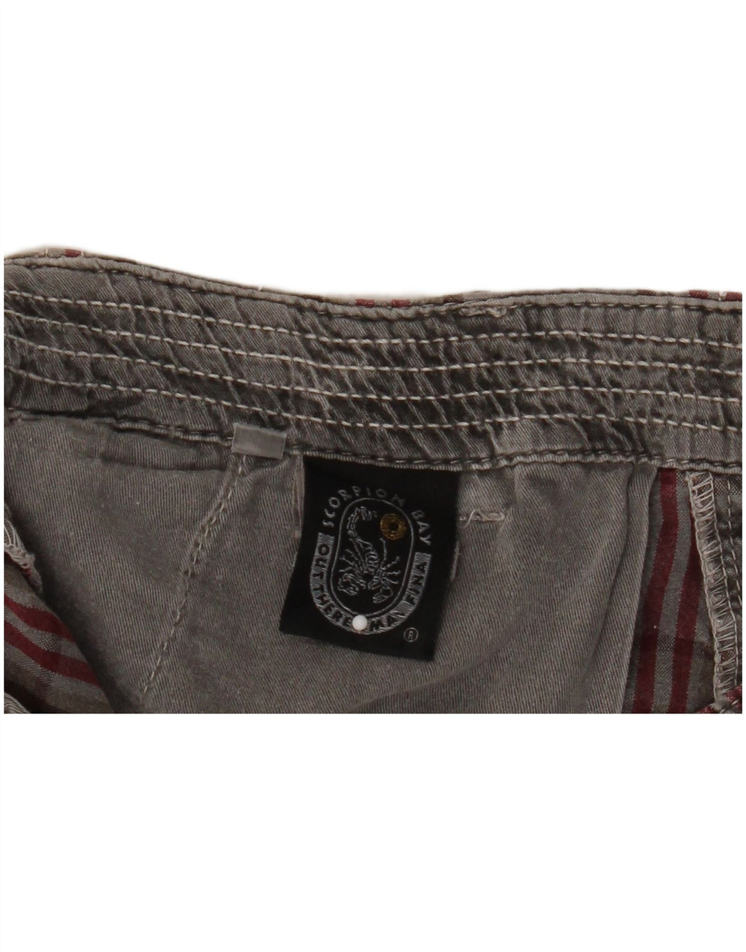 Pantaloncini cargo da uomo Scorpion Bay W36 cotone a quadri grigi grandi