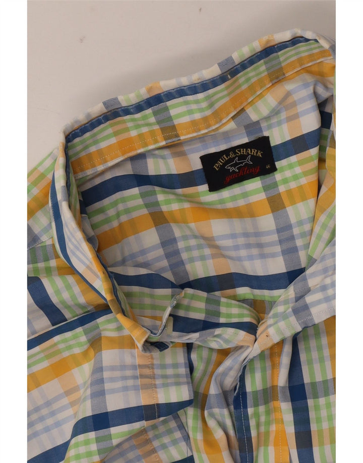 Camicia a maniche corte da uomo Paul & Shark taglia 46 2XL a quadri multicolore