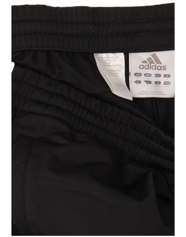 Pantaloni da tuta da uomo Adidas Large neri in poliestere
