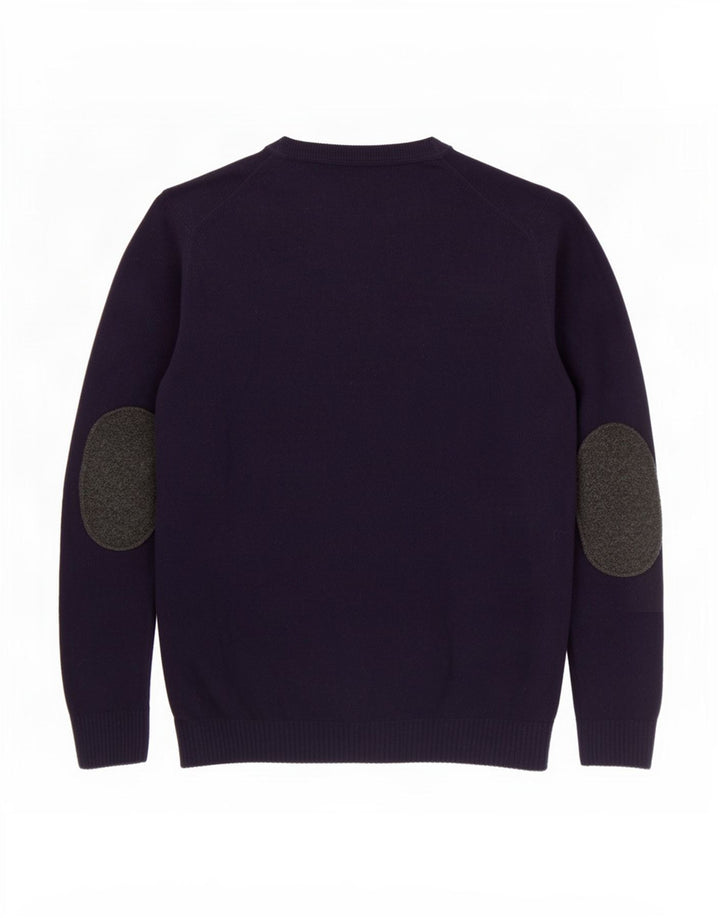 Maglione maglione girocollo da uomo Fred Perry XL lana viola