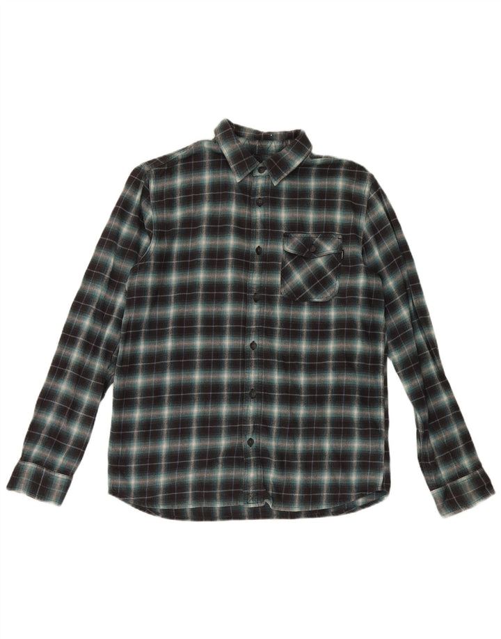 Camicia da uomo in flanella vestibilità standard O'Neill in cotone a quadri verde medio