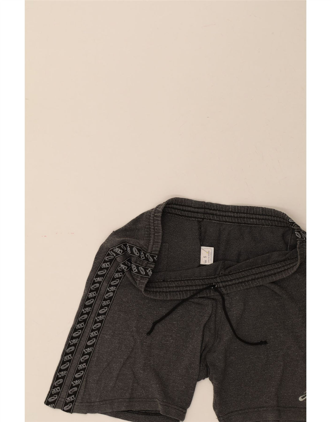 ASICS Mens Graphic Sport Shorts Small Grey Cotton Vintage Asics and Second-Hand Asics from Messina Hembry 