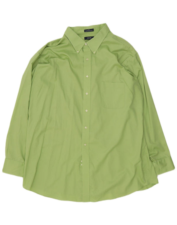 Camicia grande da uomo IZOD taglia 20 4XL cotone verde