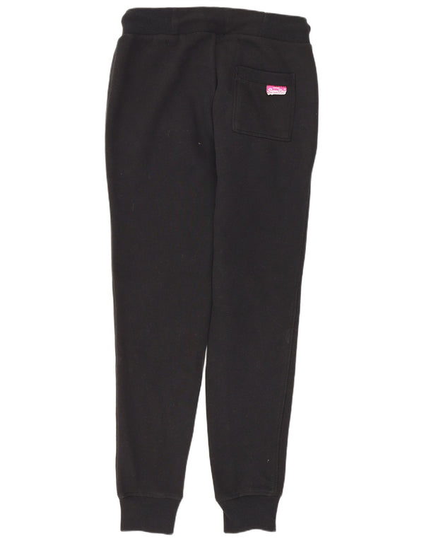 Pantaloni da tuta con grafica da donna Superdry Joggers UK 10 Small Cotone nero