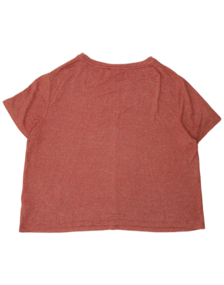 T-shirt oversize da donna Marks & Spencer UK 18 XL viscosa rossa