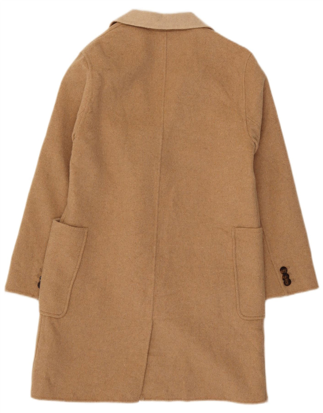 Cappotto Doppiopetto Zara Bambina 13-14 Anni Beige Lana