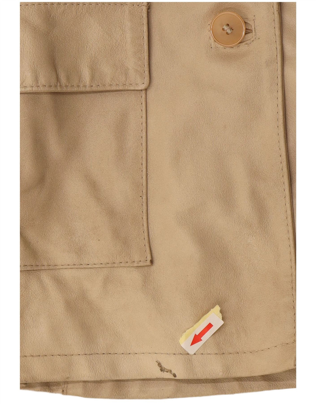 Giacca in pelle da donna Viamaestra UK 12 Pelle beige media