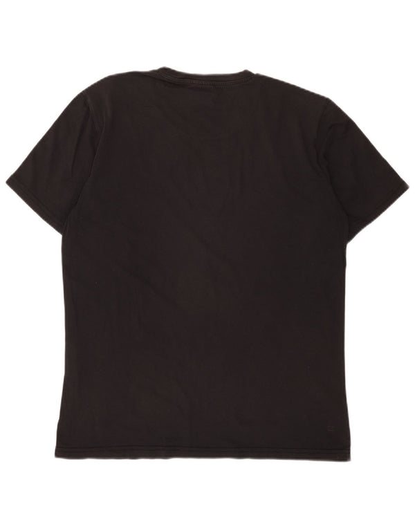 T-shirt grafica da uomo Champion Top piccola in cotone nero