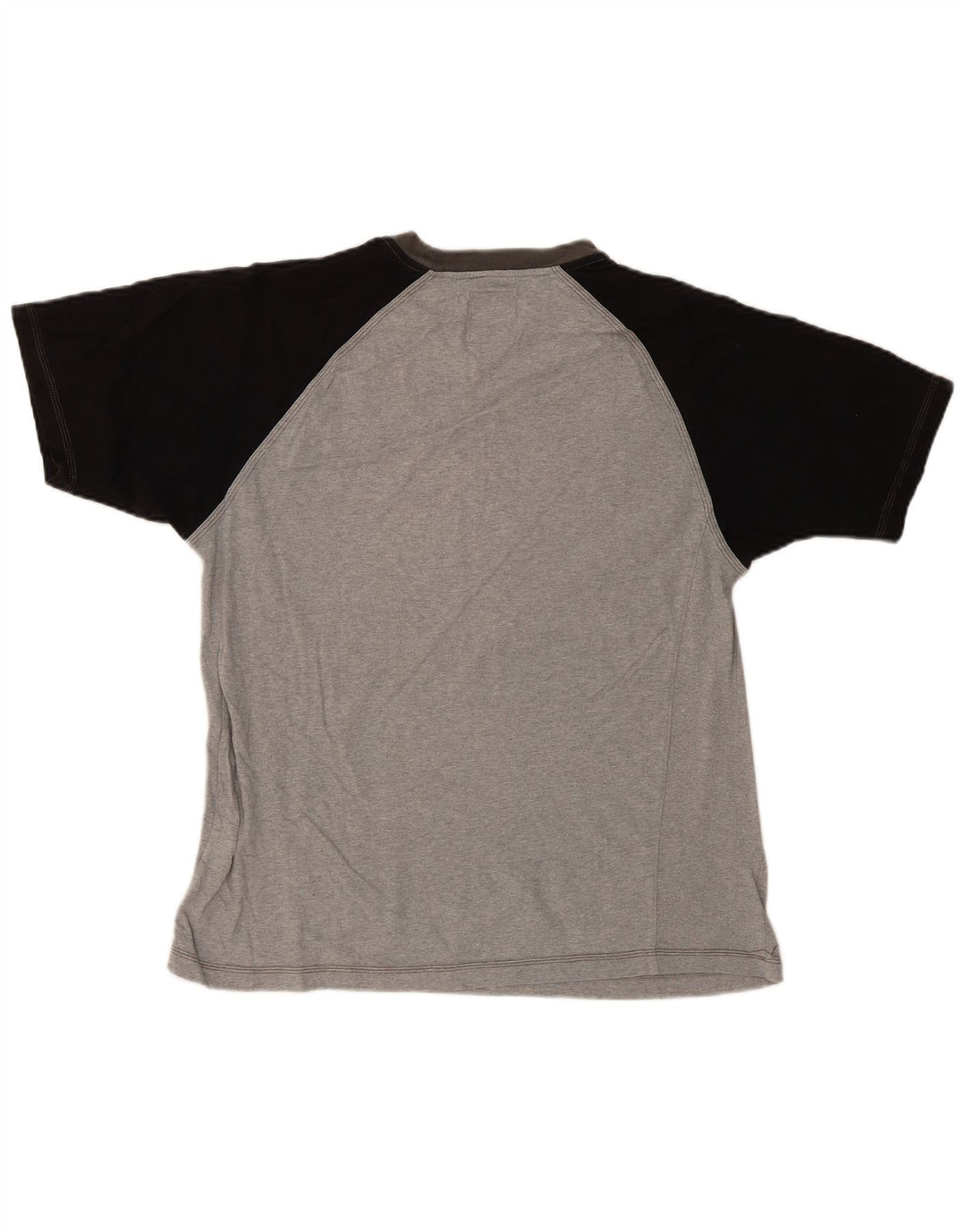 T-shirt da uomo Champion Top XL in cotone color block grigio