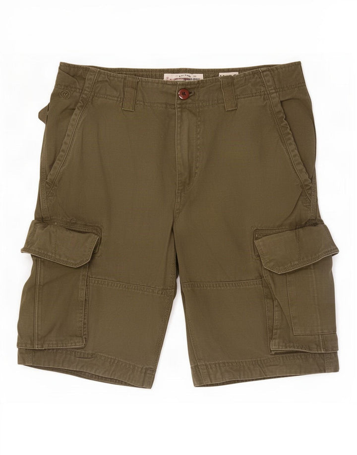 Pantaloncini cargo da uomo Fat Face medi W32 in cotone verde