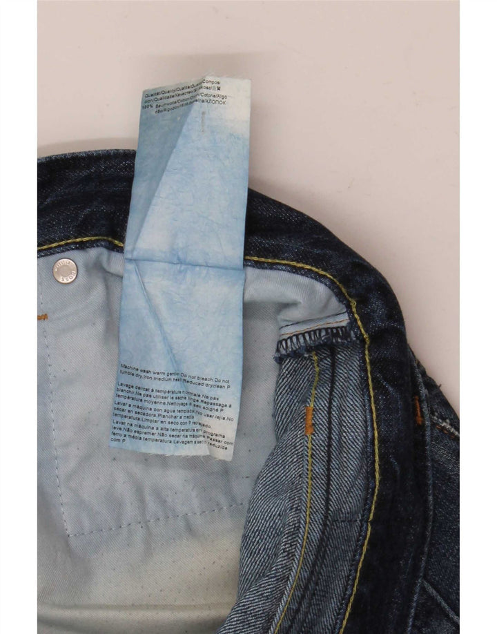 Jeans dritti da uomo Hugo Boss W34 L32 cotone blu navy