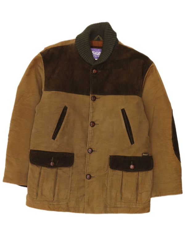Giacca utilitaria vintage da uomo IT 48 Colorblock beige medio