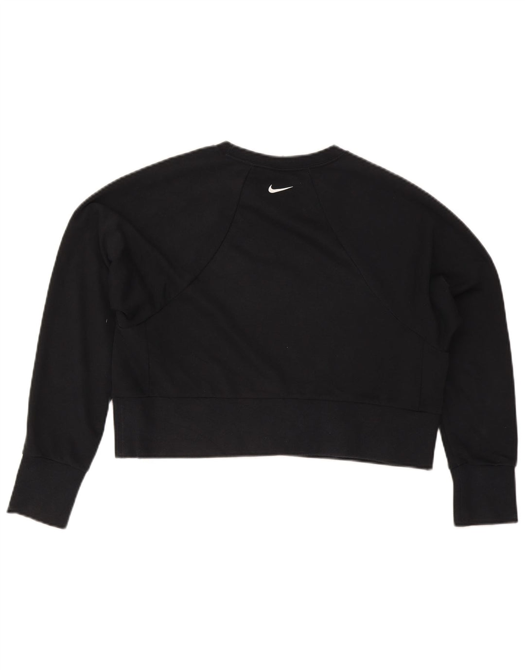 Felpa oversize con grafica corta Nike da donna UK 10 piccola nera