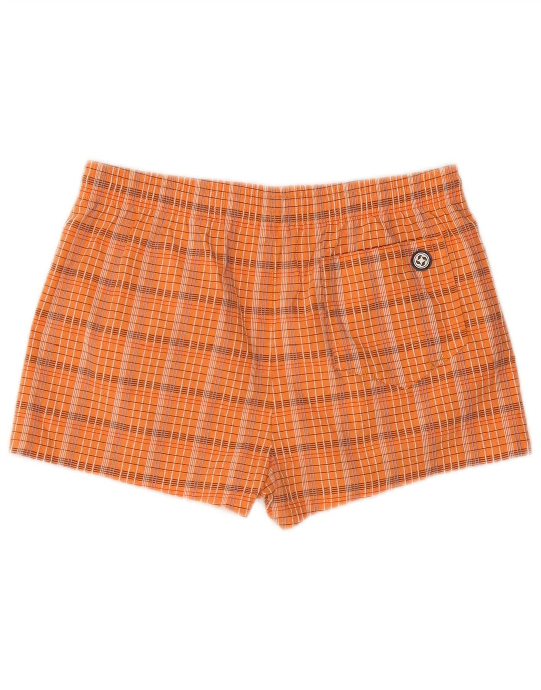 Pantaloncini da bagno uomo COLMAR IT 48 cotone a quadri arancio medio