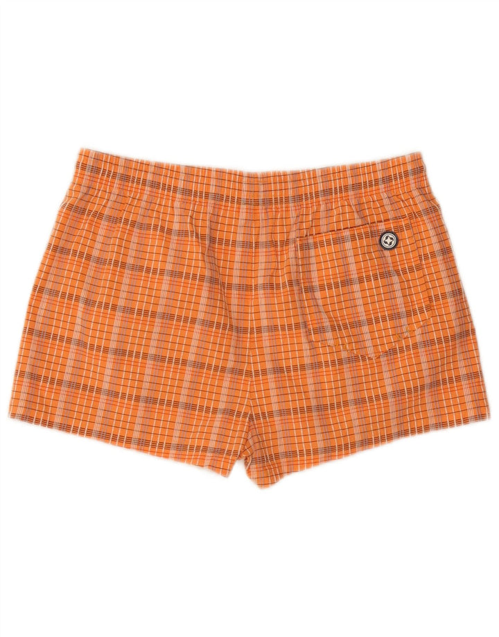 Pantaloncini da bagno uomo COLMAR IT 48 cotone a quadri arancio medio