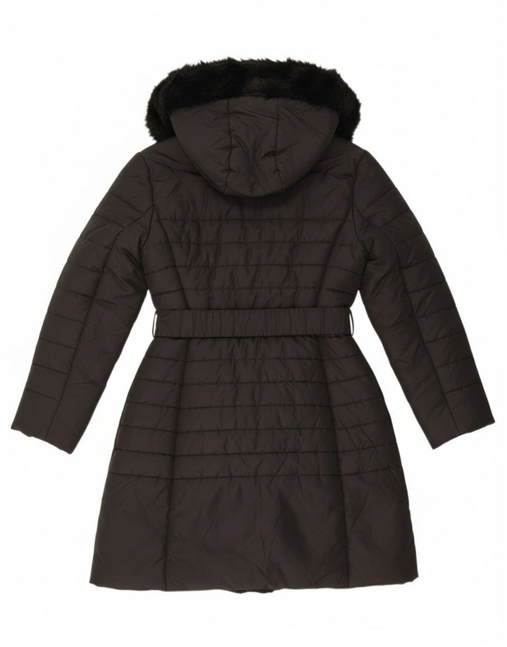 Cappotto imbottito con cappuccio da donna French Connection UK 12 medio poliestere nero