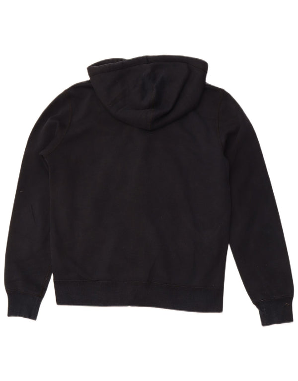 CONVERSE Felpa con cappuccio e zip Chuck Taylor da donna UK 14 Cotone nero medio