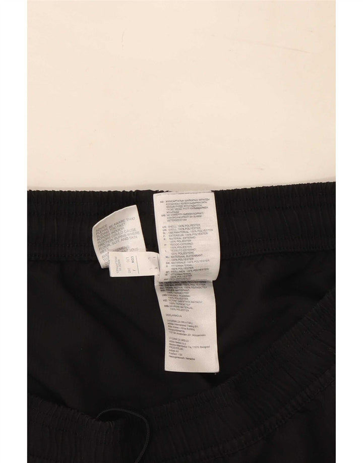Pantaloni da tuta con grafica Adidas da uomo grandi in poliestere nero