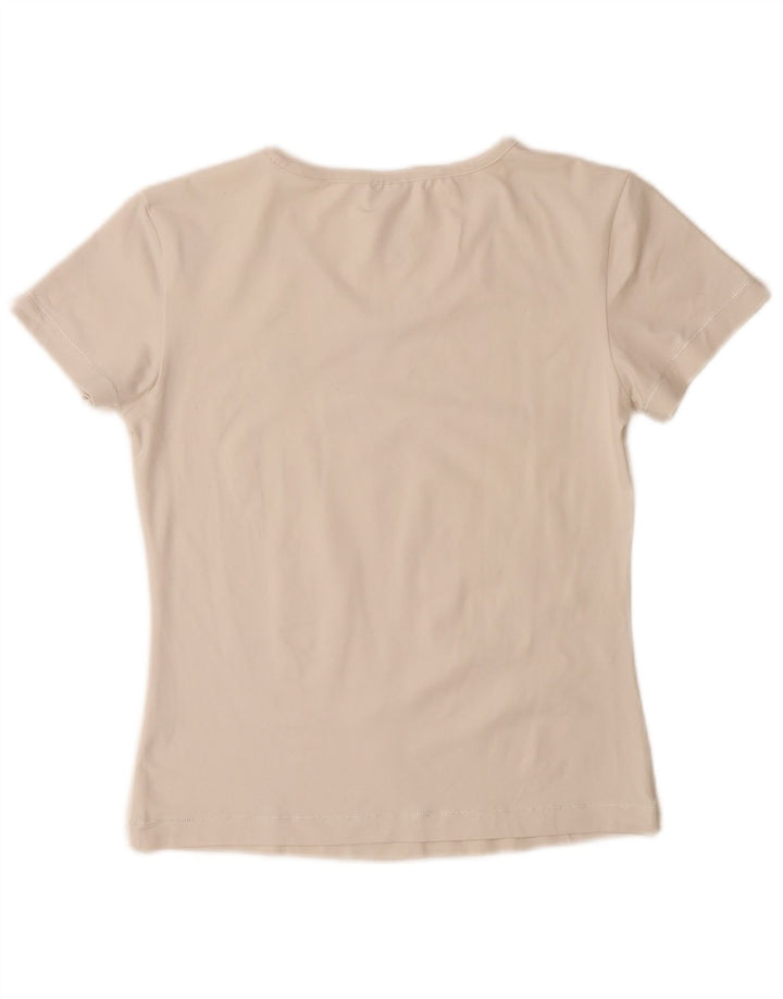 T-shirt da donna Adidas Top UK 14 Medium Off White Poliammide