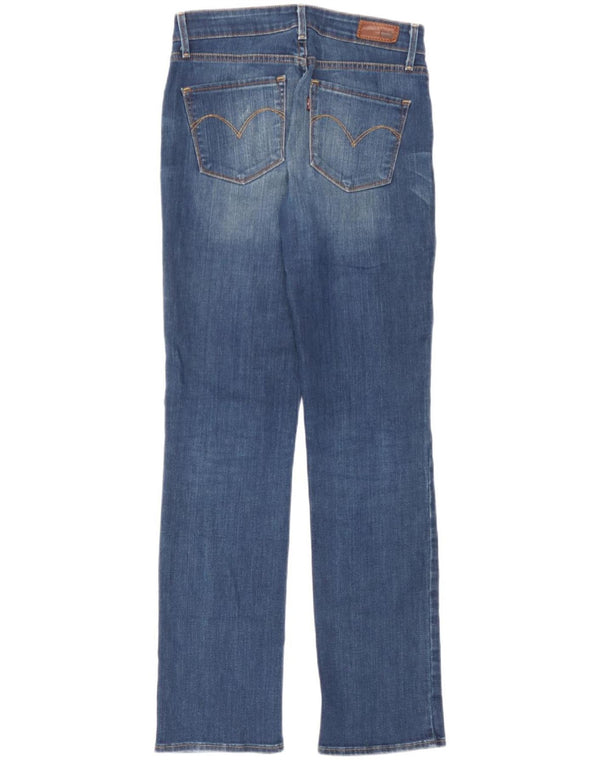 Jeans dritti a vita classica Demi Curve da donna Levi's W26 L30 cotone blu