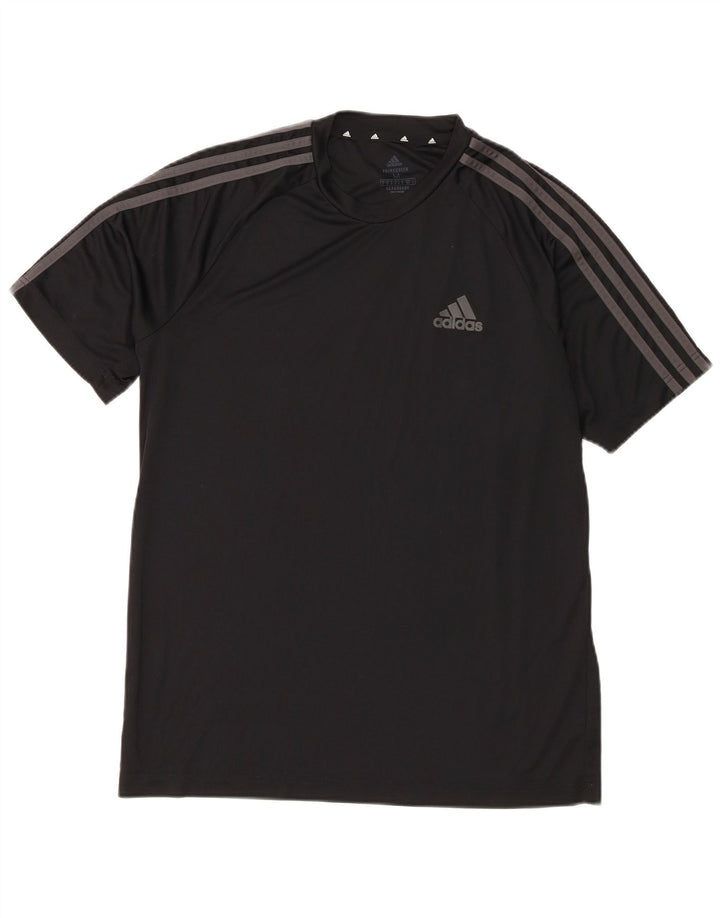 T-shirt Adidas Aeroready da uomo, media, in poliestere nero