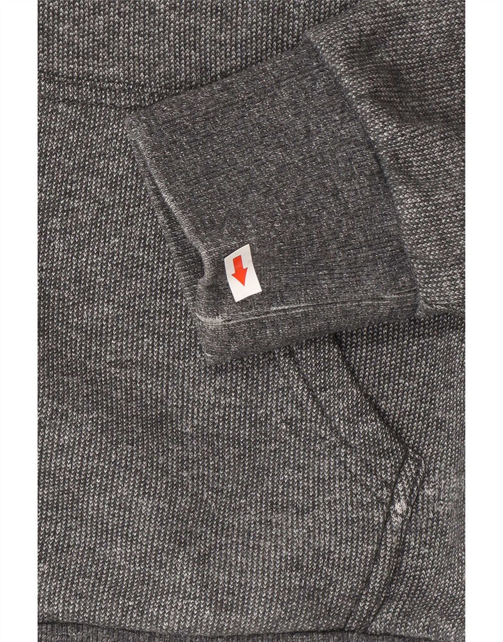 Felpa con cappuccio da uomo Superdry XL in cotone grigio
