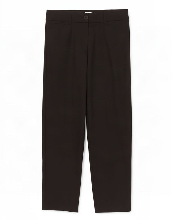 Pantaloni casual dalla vestibilità classica da donna Gerry Weber UK 12 Medium W30 L28 Nero