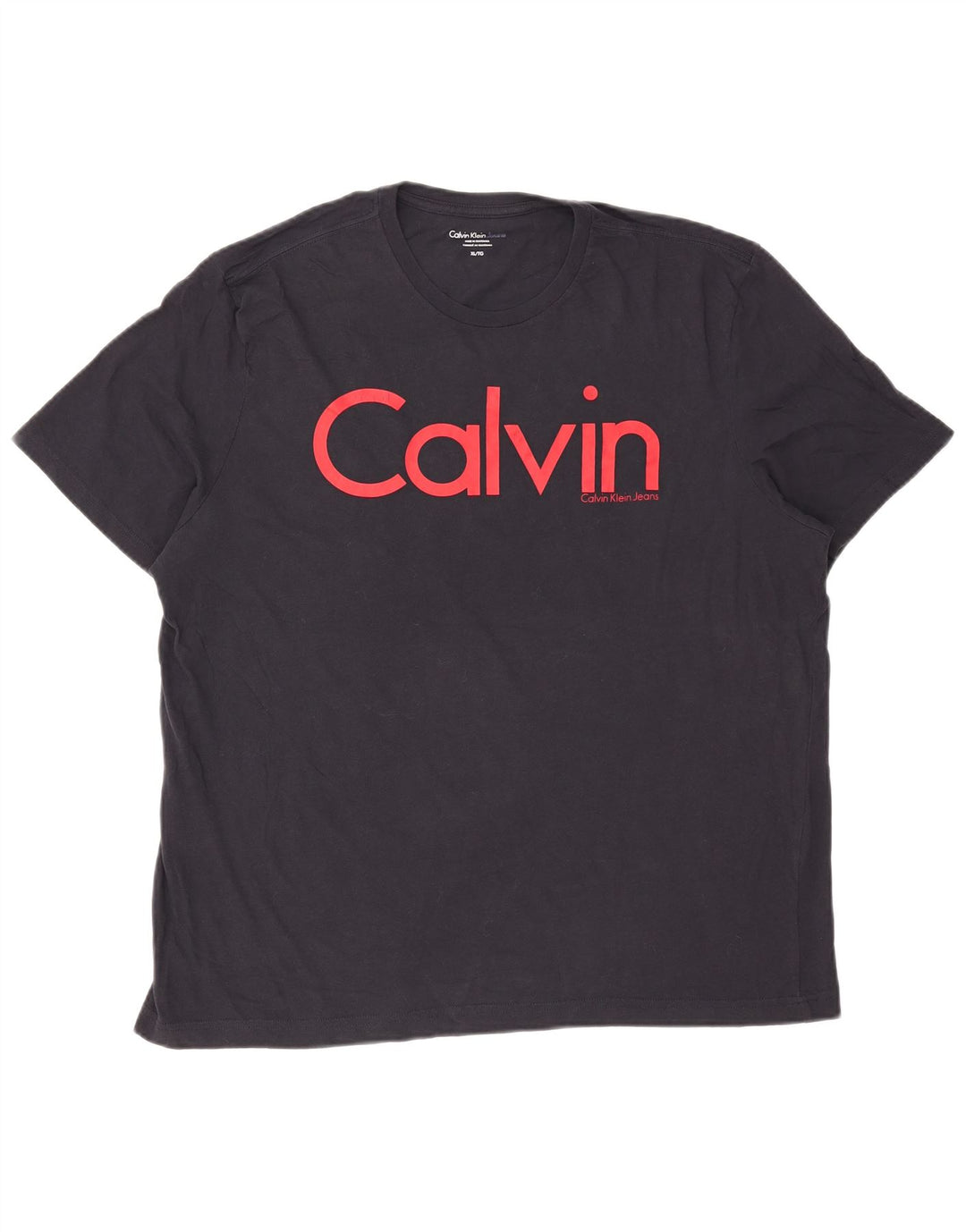 Maglietta grafica da uomo Calvin Klein Jeans Top XL Blu navy