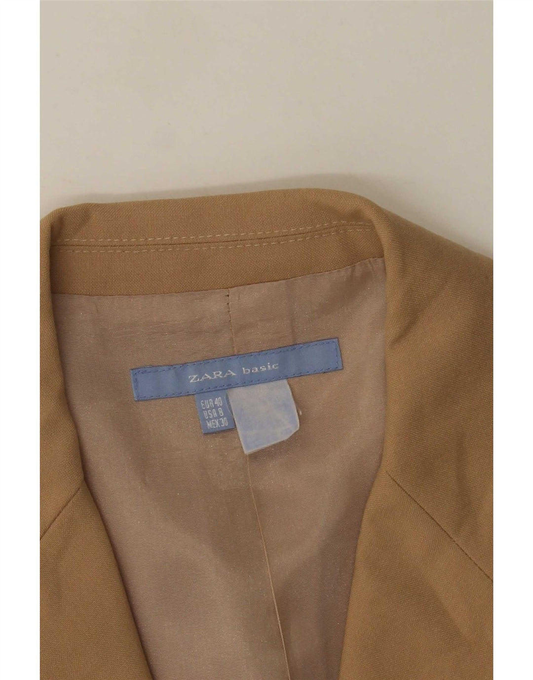 Giacca blazer a 3 bottoni da donna Zara EU 40 beige medio