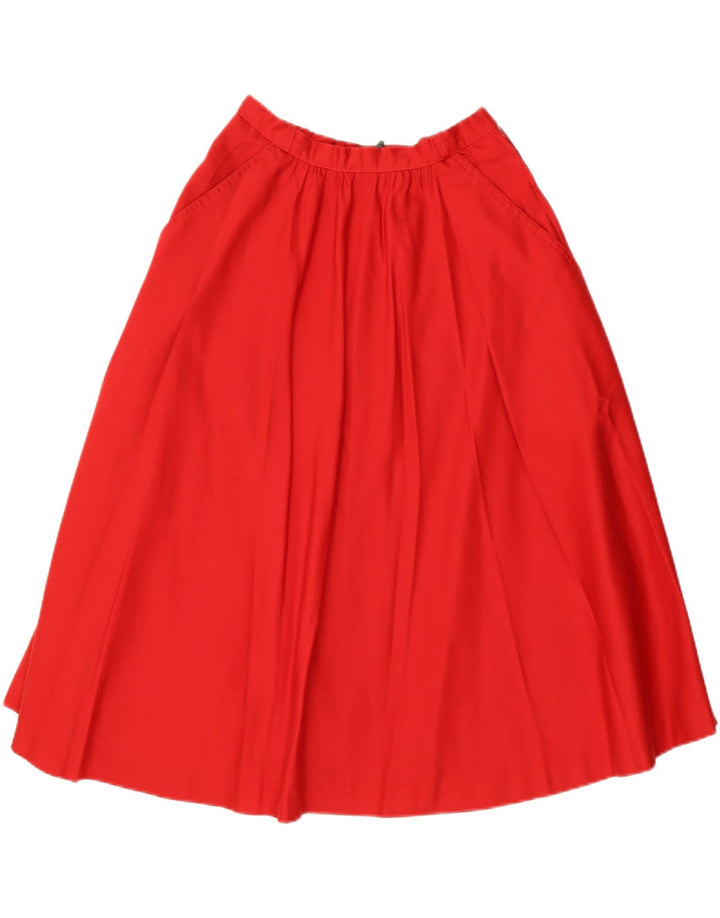 C&A Womens A-Line Skirt W26 Small  Red Polyester Vintage C&A and Second-Hand C&A from Messina Hembry 