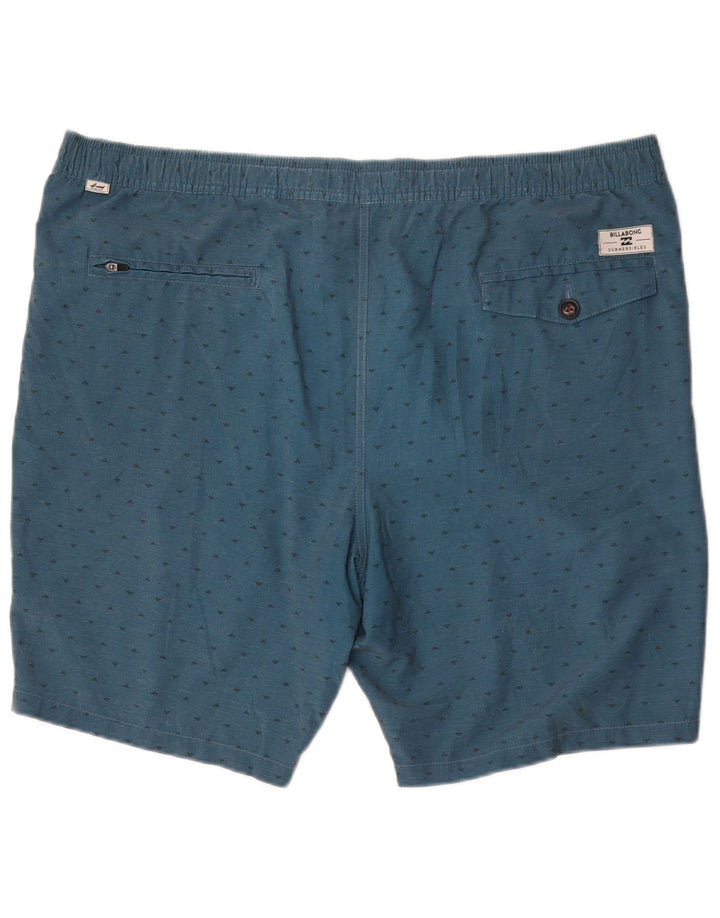Pantaloncini chino da uomo Billabong XL W42 blu geometrici