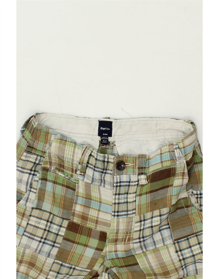 GAP Boys Chino Shorts 10-11 Years Khaki Patchwork Cotton Vintage Gap and Second-Hand Gap from Messina Hembry 